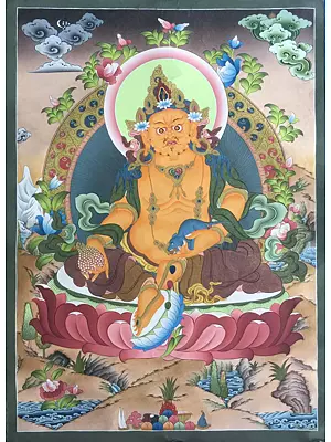 Dzambala Thanka (Brocadeless Thangka)