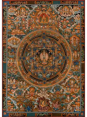 Lokeshvara Mandala (Brocadeless Thangka)