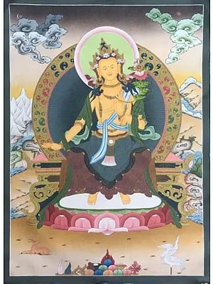 Maitri Buddha Thangka (Brocadeless Thangka)
