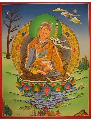 Guru Rinpoche/Guru Padmasambhava (Brocadeless Thangka)
