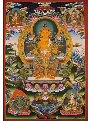 Maitreya Buddha (Brocadeless Thangka)