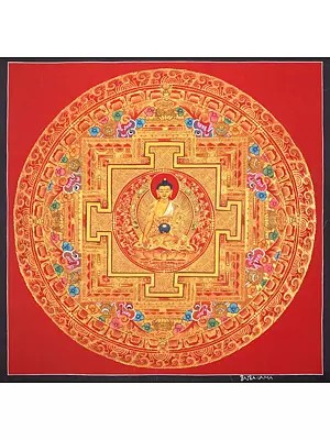 Shakyamuni mandala (Brocadeless Thangka)