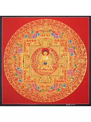 Shakyamuni mandala (Brocadeless Thangka)