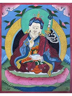 Guru Rinpoche/Guru Padmasambhava Thangka (Brocadeless Thangka)