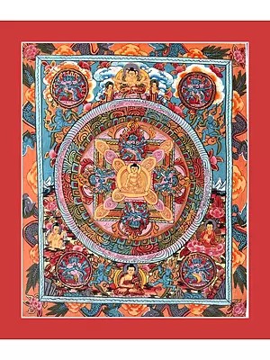 Mandala Thangka (Brocadeless Thangka)