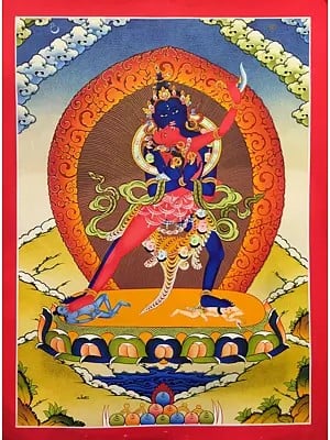Astonishing Thanka of Chakrasamvara (Brocadeless Thangka)