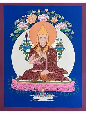 Tsongkhapa (Brocadeless Thangka)