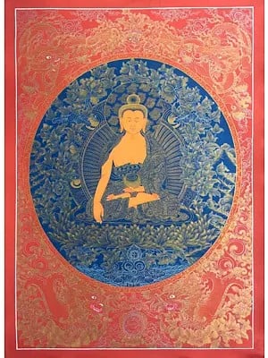 Shakyamuni Thangka (Brocadeless Thangka)
