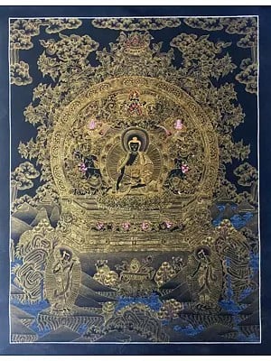 Buddha Thangka (Brocadeless Thangka)