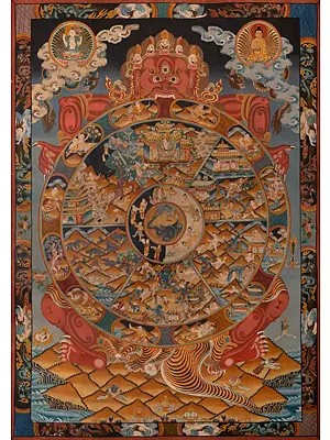 12 Dependent Origination (Brocadeless Thangka)