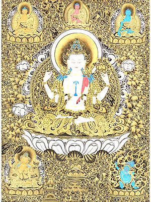 Large Sized Chenrezig (Four-Armed Avalokiteshvara)
