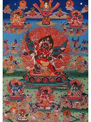 Tibetan Buddhist Heruka in Yab Yum
