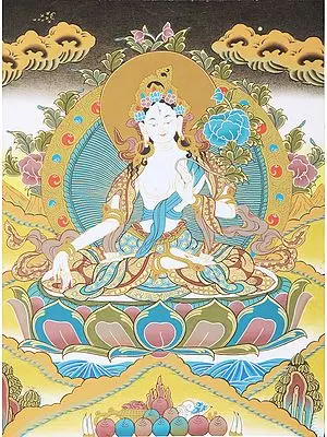Tibetan Buddhist Saviour Goddess White Tara