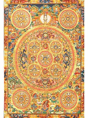 Super Large Mandala of Gautam Buddha - Tibetan Buddhist