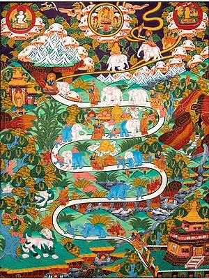 The Nine Progressive Stages of Mental Development (According to Shamatha Meditation Practice) Tibetan Buddhist
