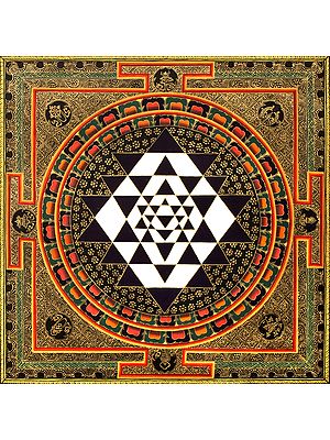 Shri Yantra - Thangka Without Brocade