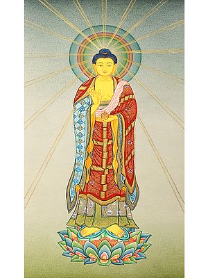 The Japanese Buddha - Brocadeless Thangka