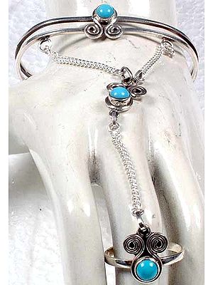 Bracelet with Attached Ring