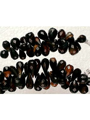 Faceted Black Onyx Drops