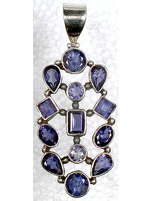 Faceted Iolite Pendant