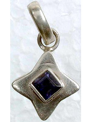 Faceted Iolite Star