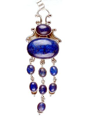 Lapis Lazuli Pendant with Dangles