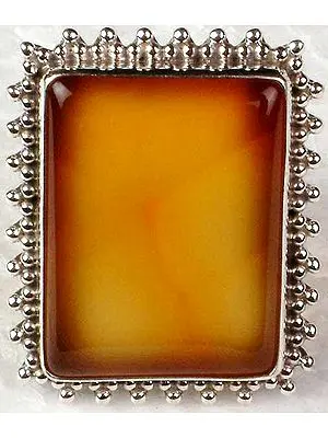 Rectangular Carnelian Ring
