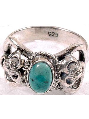 Turquoise Butterfly Ring