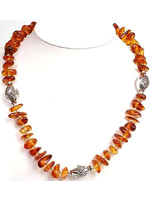 Uncut Amber Necklace