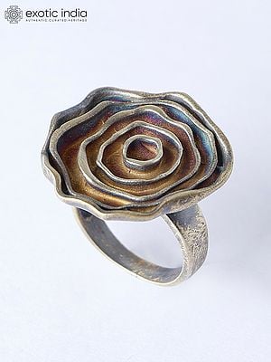 Floral Design Sterling Silver Ring