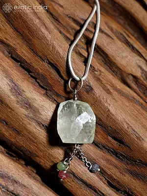 Faceted Prasiolite Gemstone Pendant