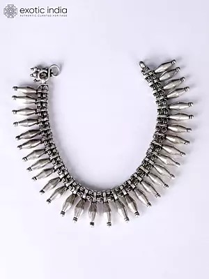 Ratangarhi Sterling Silver Necklace Center