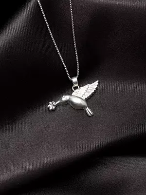 Sterling Silver Humming Bird Pendant