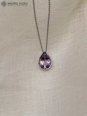 Amethyst Teardrop Pendant