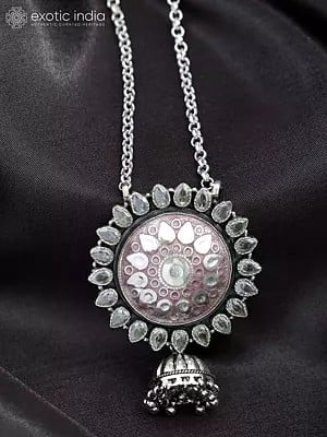 Jhumki Style Sterling Silver Necklace