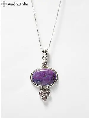 Beautiful Purple Turquoise Gemstone Pendant