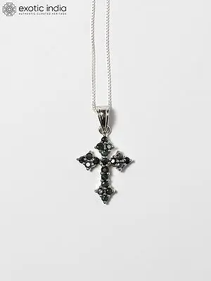 Green Aventurine Cross Pendant