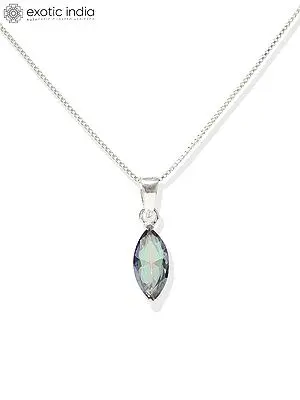 Marquise Cut Mystic Topaz Pendant