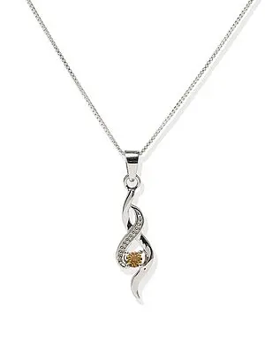 Sterling Silver Twist Pendant