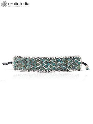 Sterling Silver Tibetan Turquoise Bracelet