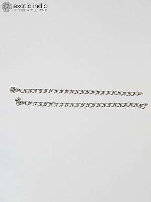 Sterling Silver Circular Chain Anklet