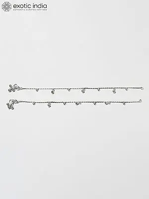 Sterling Silver Drop Anklet