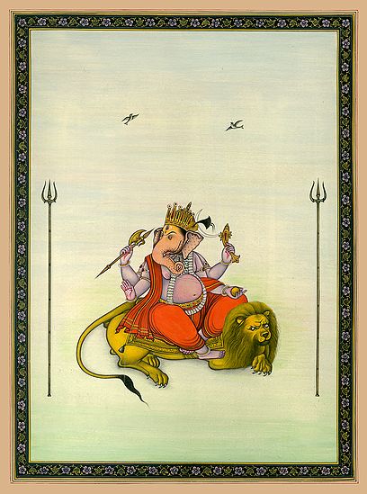 The Simhavahana Of Lord Ganesha