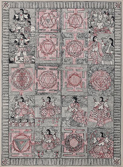 The Ten Forms of Goddess Kali with Yantras