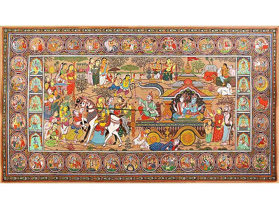 Mathura Vijaya | Patta Painting | Odisha Art