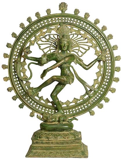 28" The Beauty Of Lord Nataraja In Brass | Handmade | Made In India