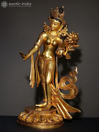 Brass Water Pot with Madhubani art allover 