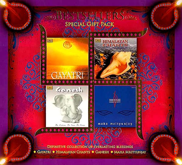Bestsellers Special Gift Pack (Definitive Collection of Everlasting Blessings <br>Gayatri, Himalayan Chants, Ganesh, Maha Mrityunjay) (Set of Four Audio CDs)