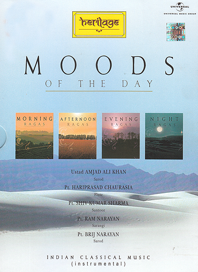 Moods of The Day: Indian Classical Music (Instrumental) (Set of 4 Audio CDs)