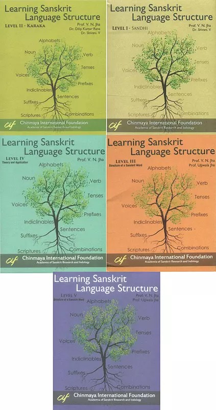 Learning Sanskrit Language Structure (Set of 5 Level with 5 Pen Drives)